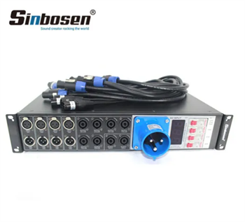 Sinbosen Power Distributor LAS4+8 Profesyonel Ses Sistemi Hat Dizisi Hoparlörler Güç Kontrol Cihazı Distribütörü