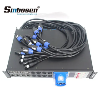Sinbosen Power Distributor LAS4+8 Profesyonel Ses Sistemi Hat Dizisi Hoparlörler Güç Kontrol Cihazı Distribütörü
