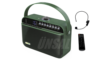 Talk Bag TB-100G Taşınabilir Şarjlı Bluetooth Hoparlör Headset (Kafa Tipi Mikrofon)