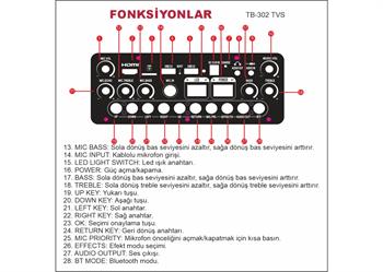 Talk Bag TB-302 Taşınabilir Şarjlı Bluetooth Hoparlör