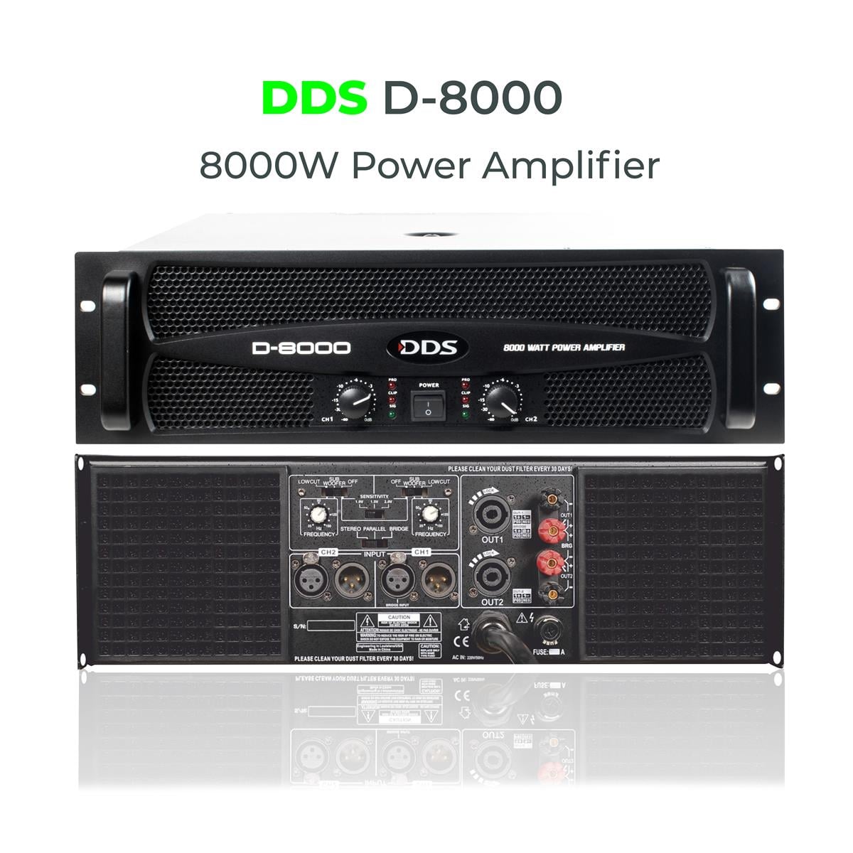 DDS D8000 Power Amplifier