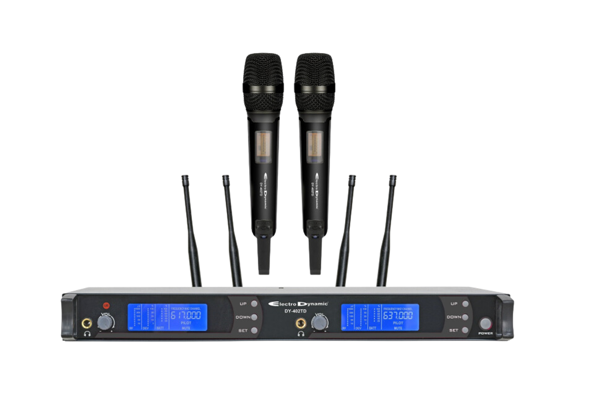 Electro Dynamic DY-402 Kablosuz Çift El Mikrofon