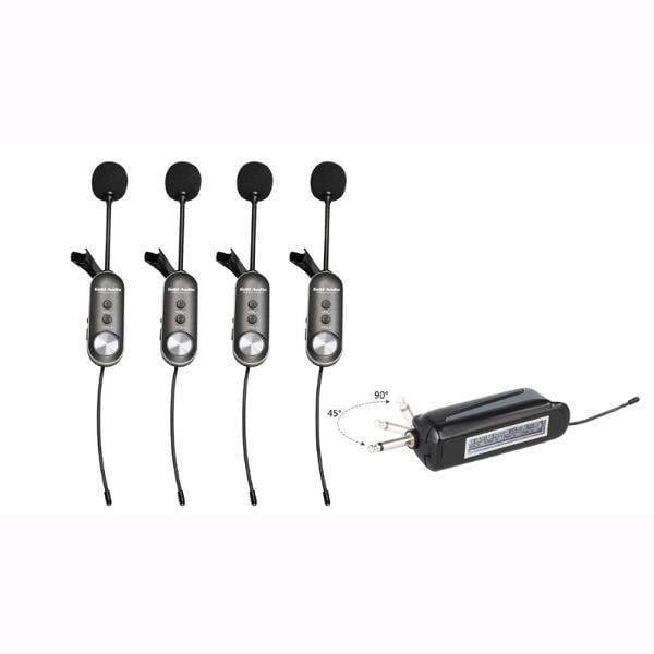 Gold Audio GX 744 UHF 4 Adet 4kanal Yaka Mikrofon