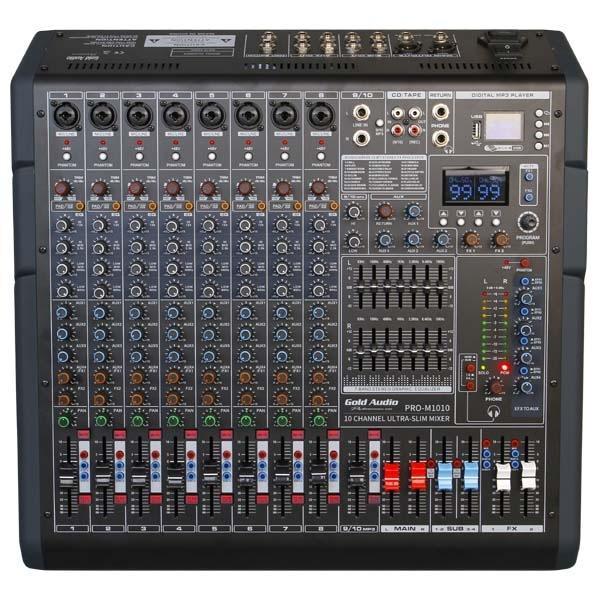 Gold Audio PRO-M 1010 10 Kanal Deck Mikser