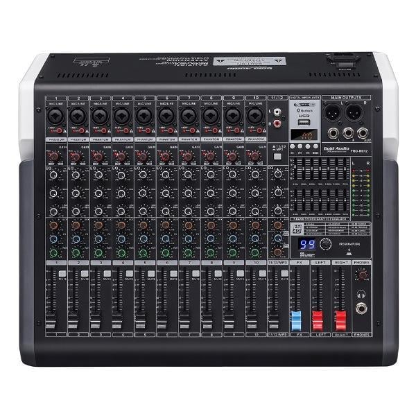 Gold Audio PRO-M 812 12 Kanal Deck Mikser