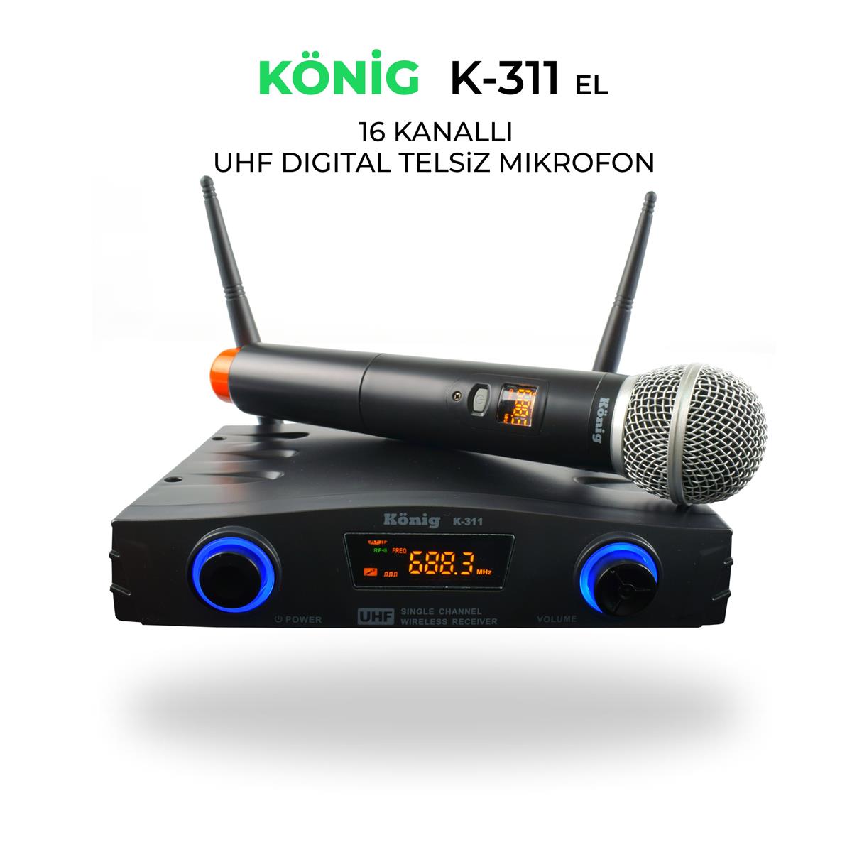 König K–311E Telsiz Mikrofon