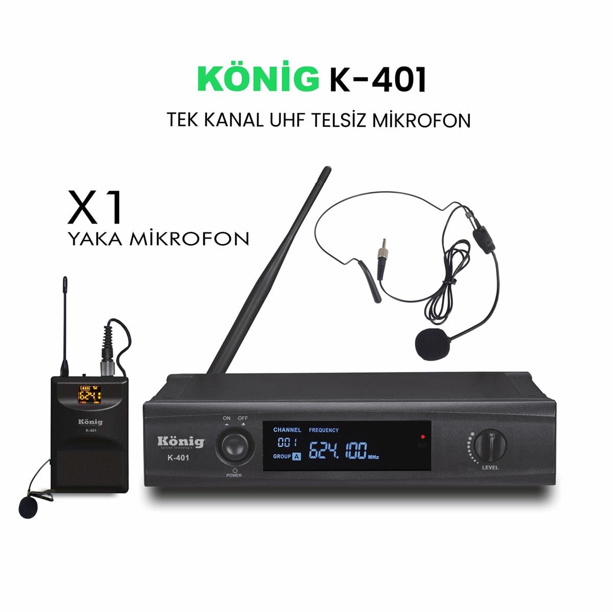 König K–401Y Telsiz Mikrofon