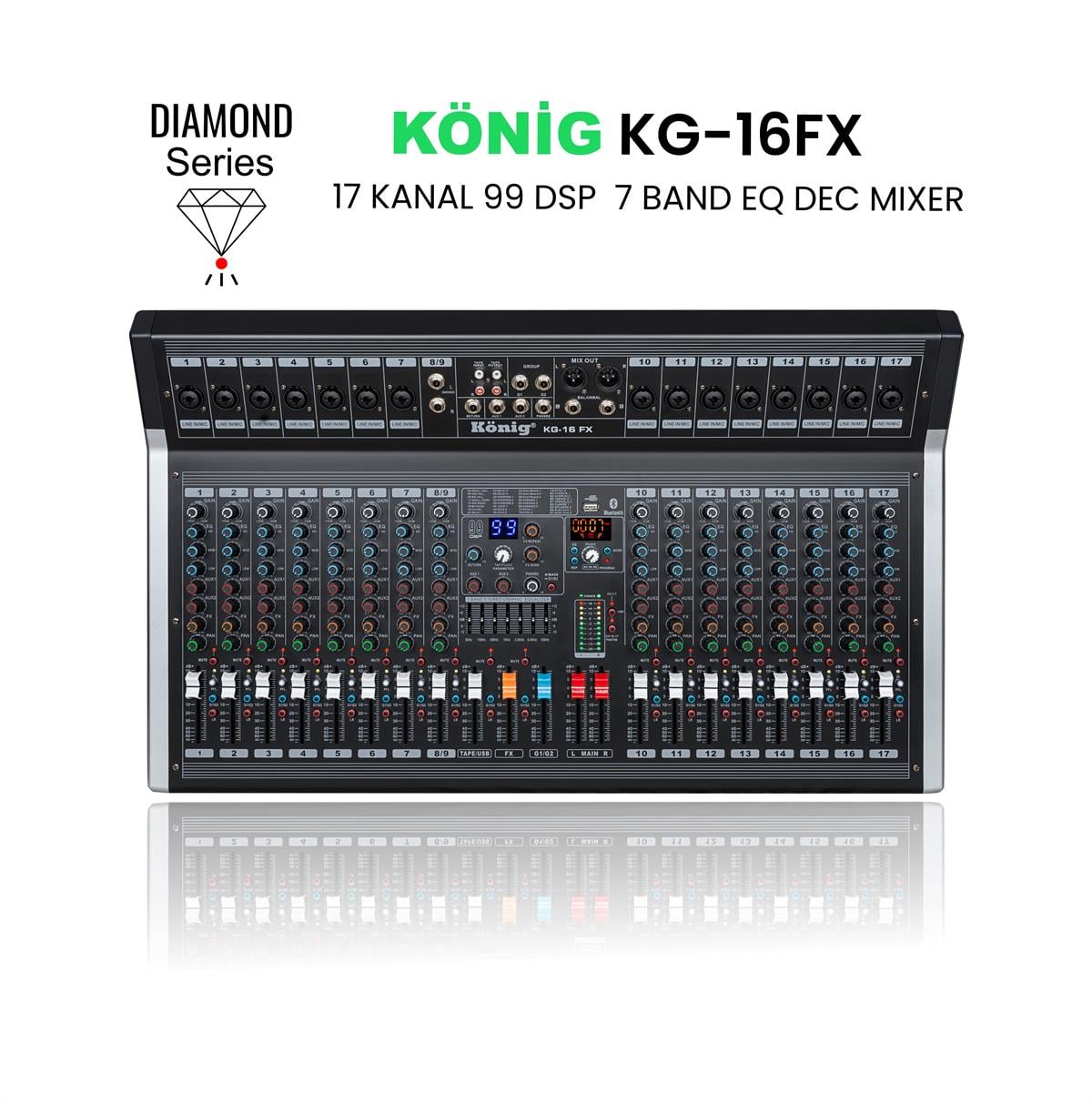 König KG–16 FX DIAMOND Deck Mikser
