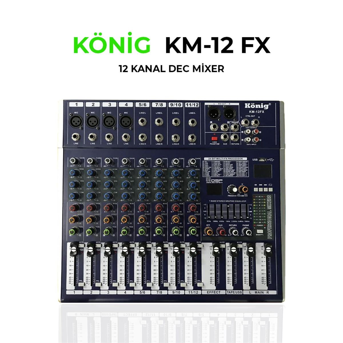 König KM-12 FX Deck Mikser
