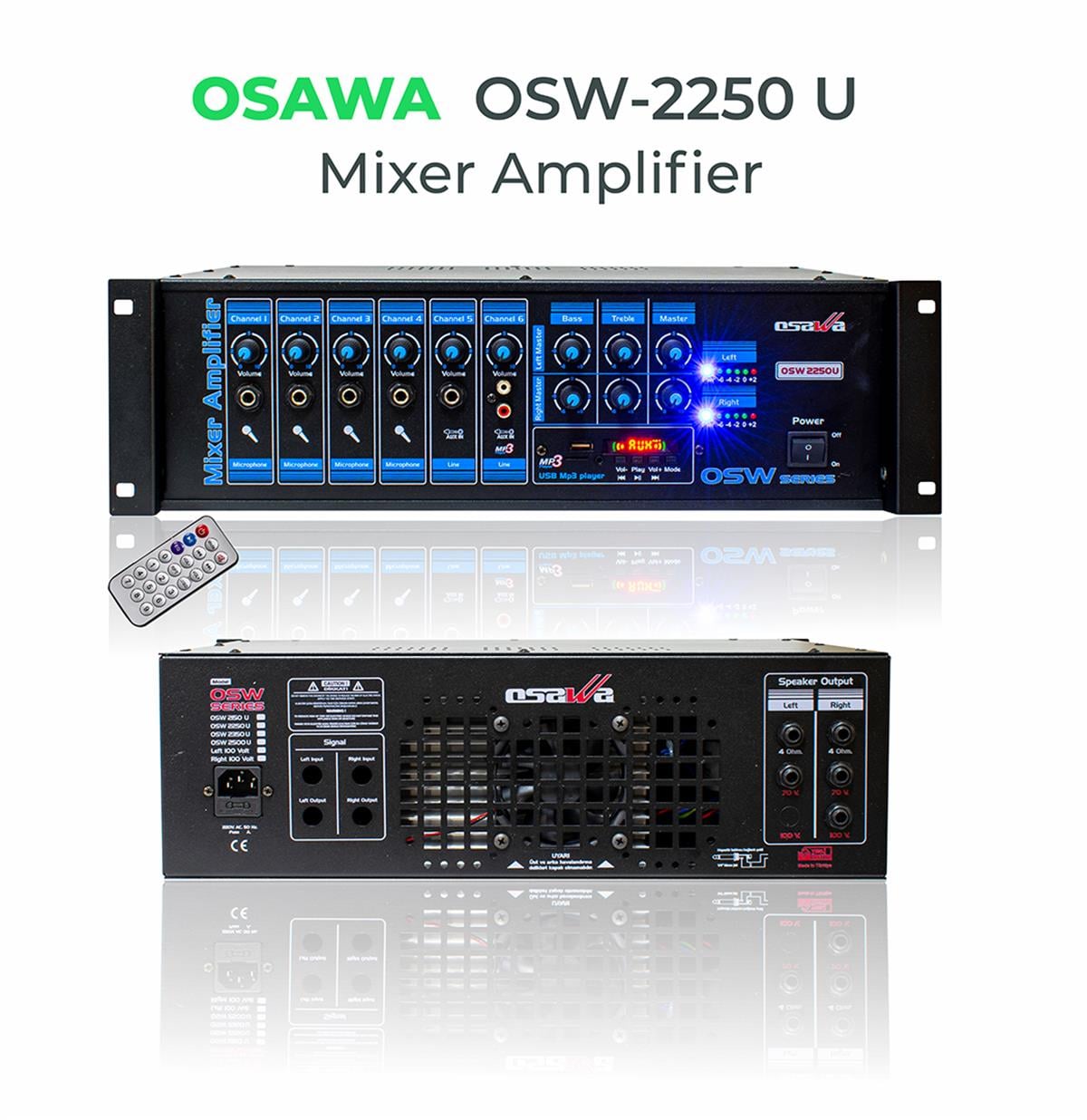 Osawa OSW 2250 U 1TR Mixer Amplifier