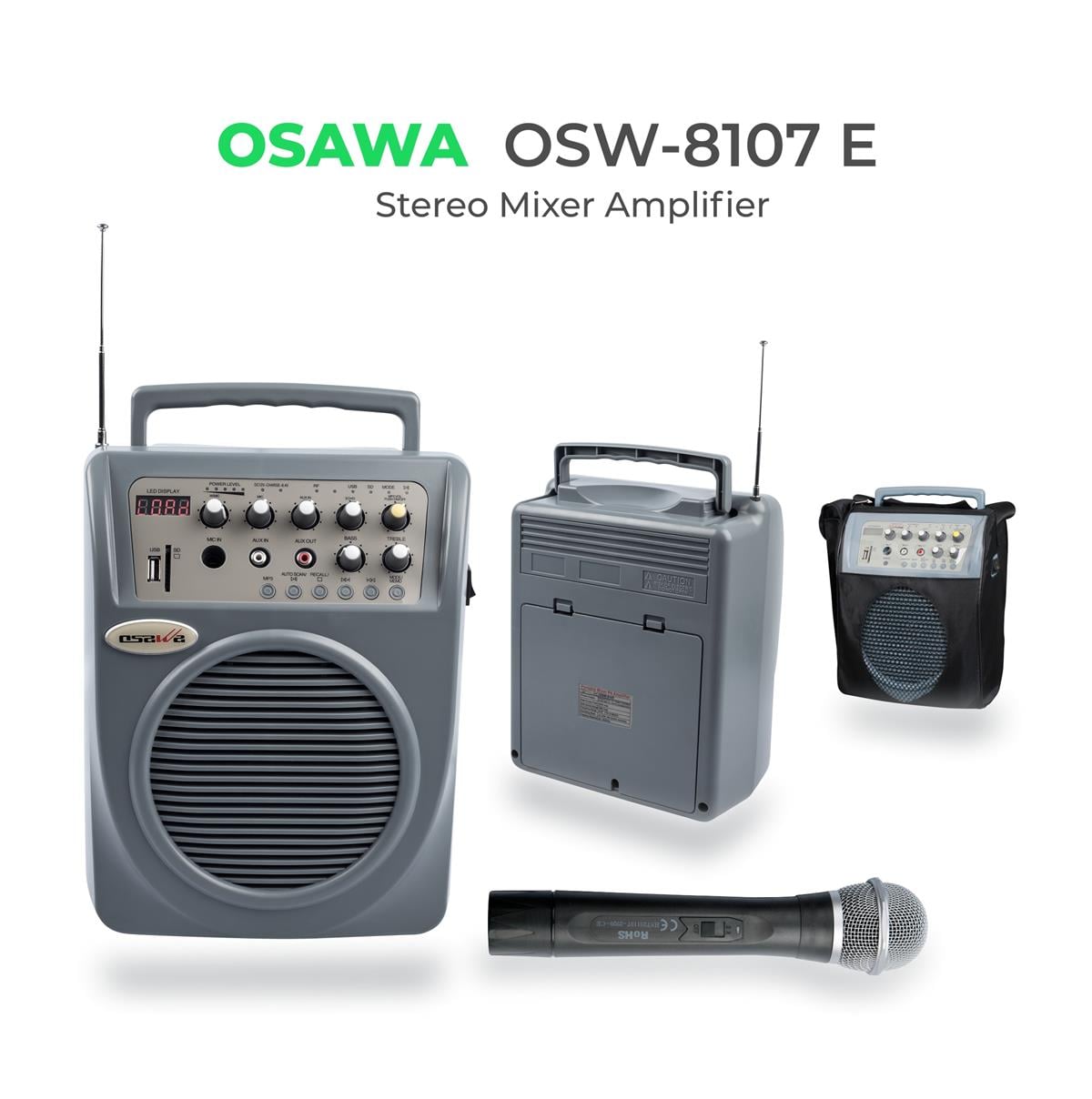 Osawa OSW–8107 E Portatif Mixer Telsiz Anfi El