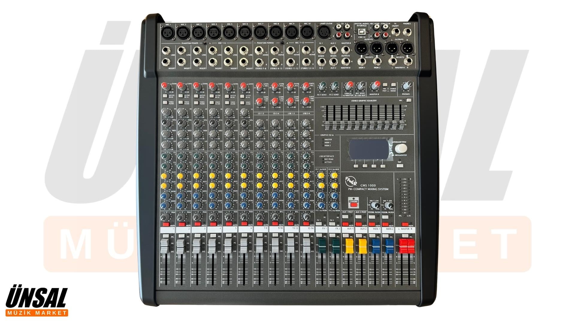 Pawer CMS 1000 10 Kanal Deck Mikser