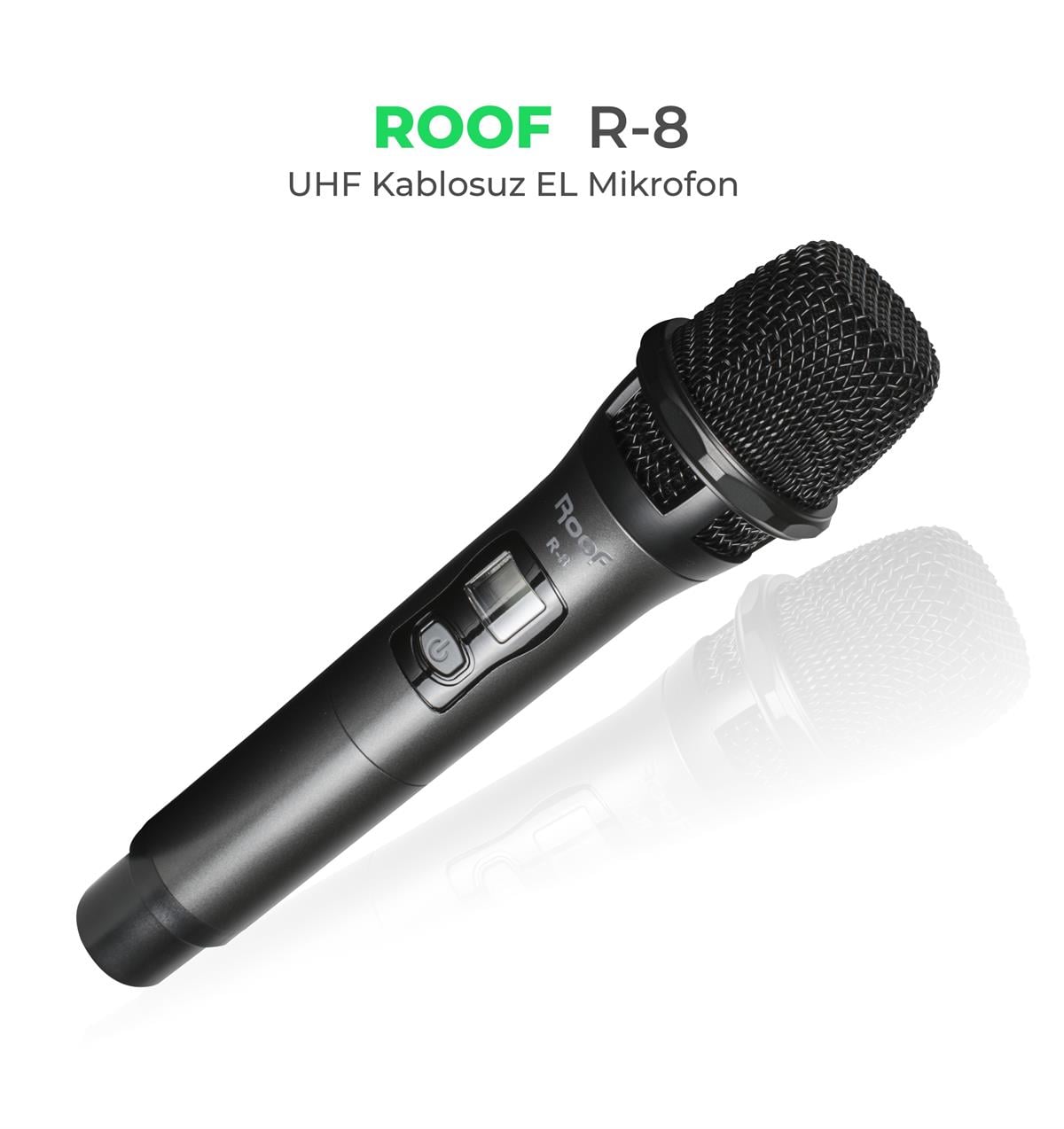 Roof R8 El  Tek El Telsiz Mikrofon