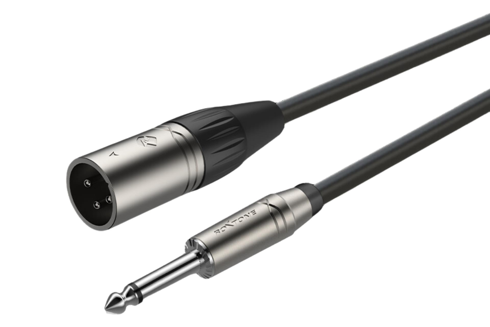 Roxtone RX-K13105 XLR Erkek - 6,3 mm Mono Jak Sinyal Kablosu 5 Metre