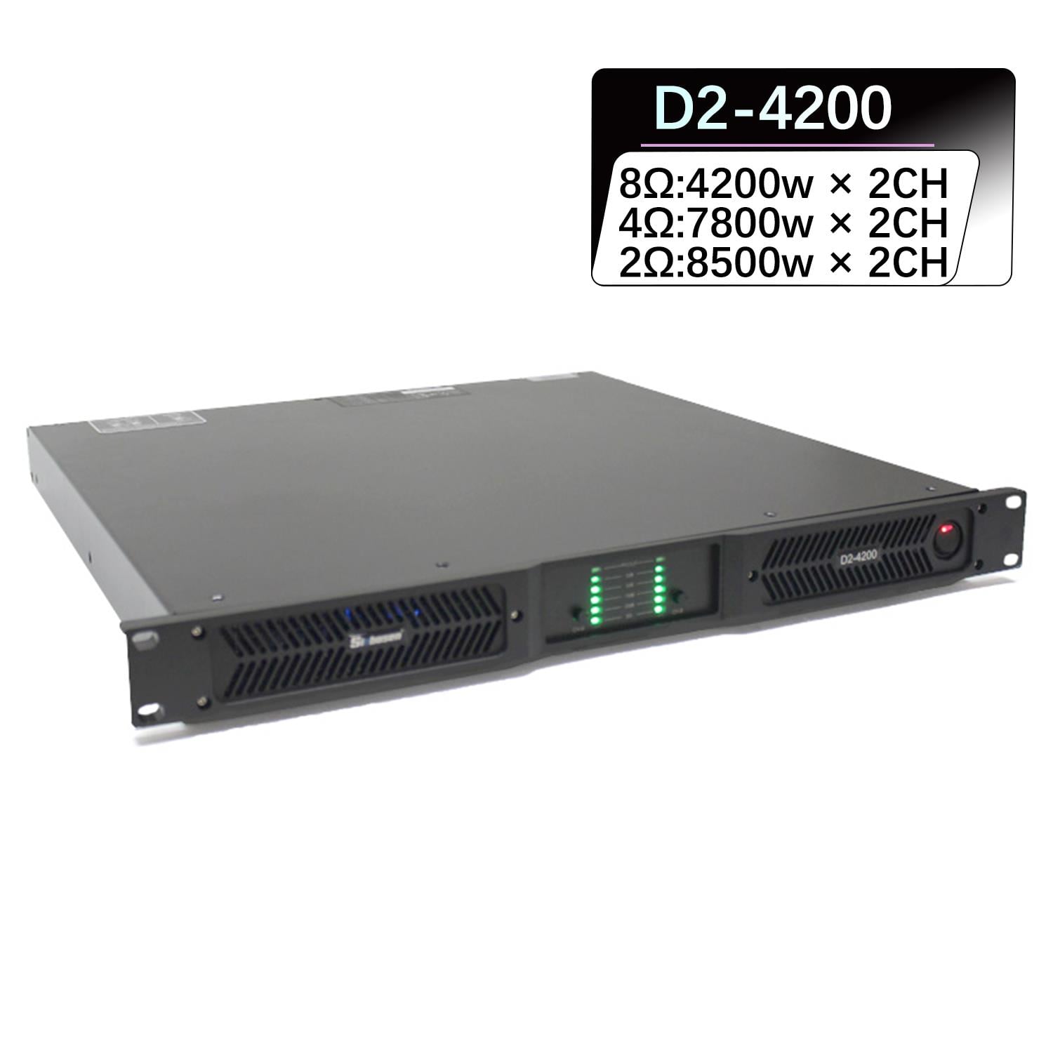 Sinbosen D2-4200 Profesyonel Hat Trafolu 2 Kanallı Subwoofer Amplifikatör Amfi