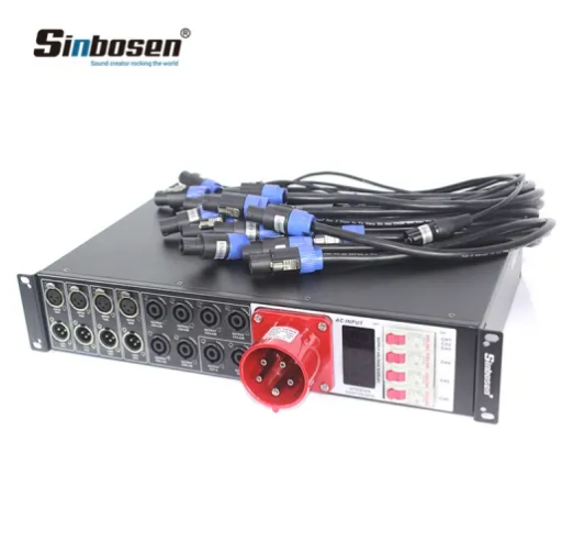 Sinbosen Power Distributor LAS4+8 5 çekirdek Profesyonel Ses Sistemi Hat Dizisi Hoparlörler Güç Kontrol Cihazı Distribütörü