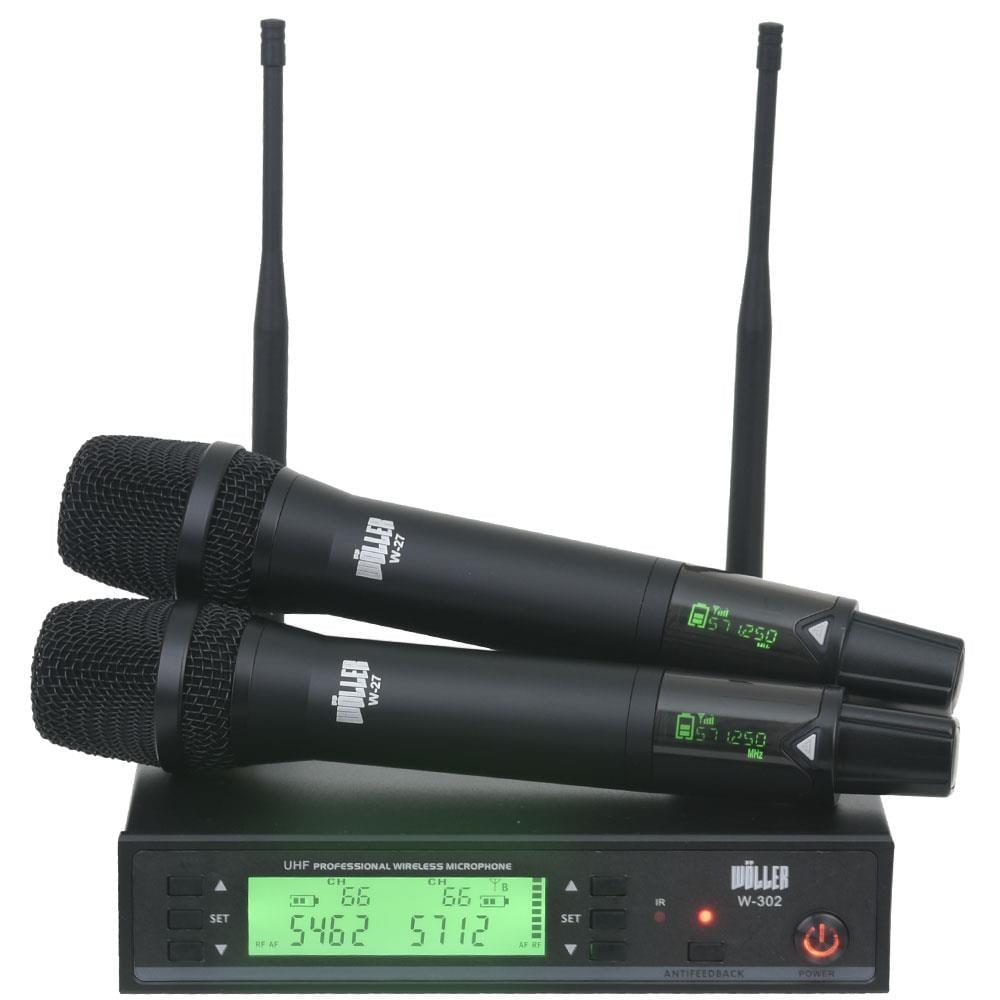 Wöller W-302EE Çift El Kablosuz Vokal Mikrofon Seti