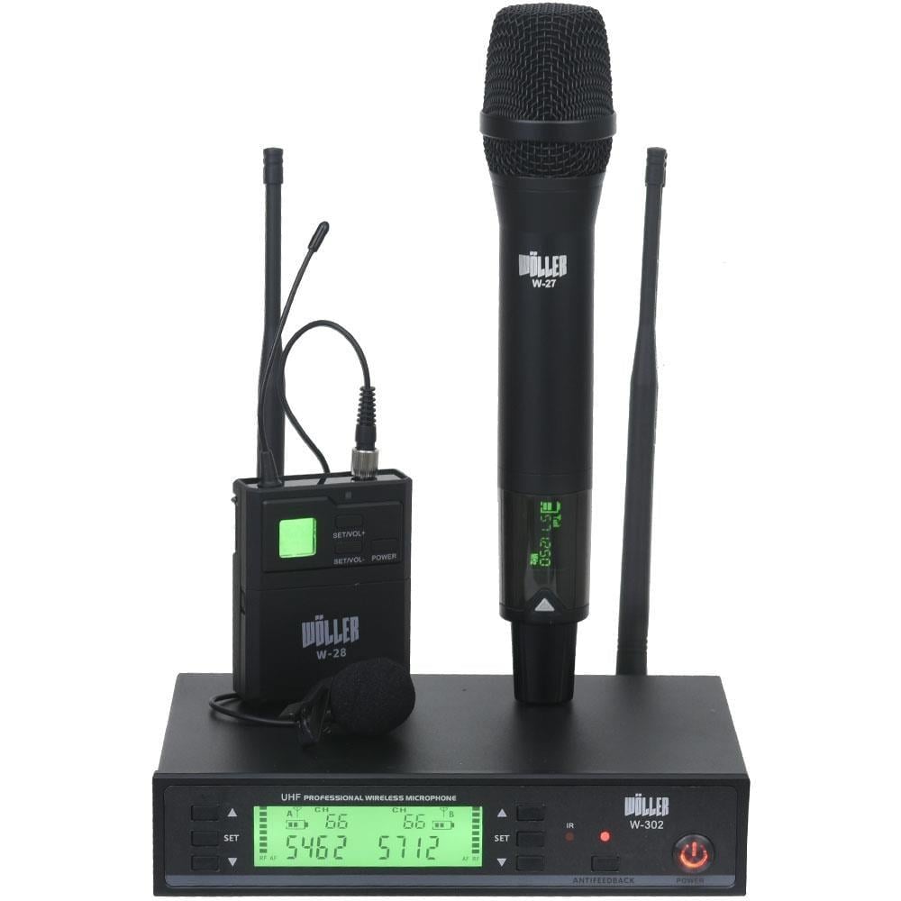 Wöller W-302EY El ve Yaka Tipi Kablosuz Mikrofon Seti