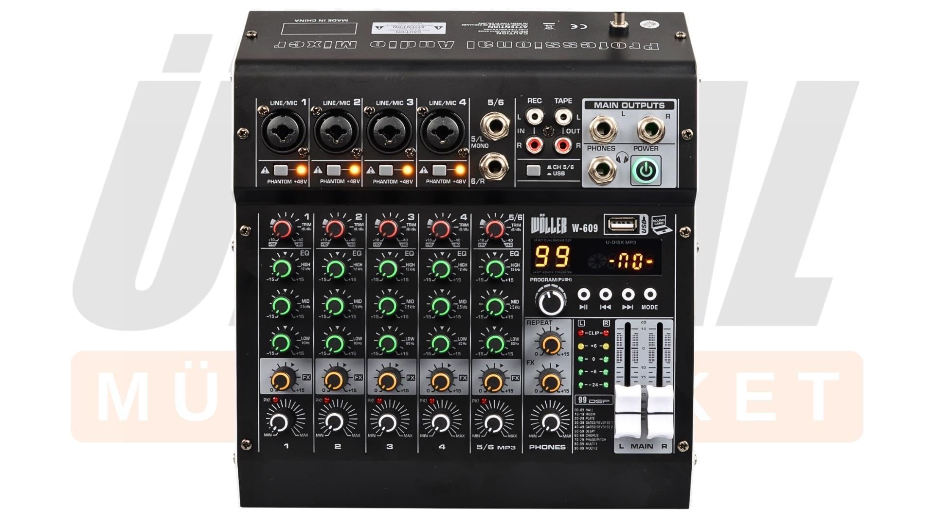 Wöller W-609 6 Kanal Deck Mikser