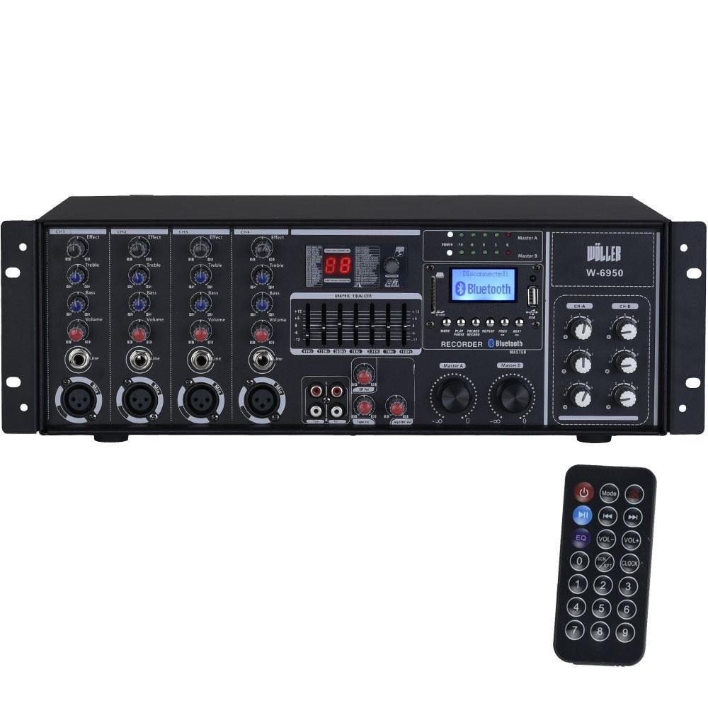 Wöller W-6950 4 Kanal Rack-Mount Power Mikser
