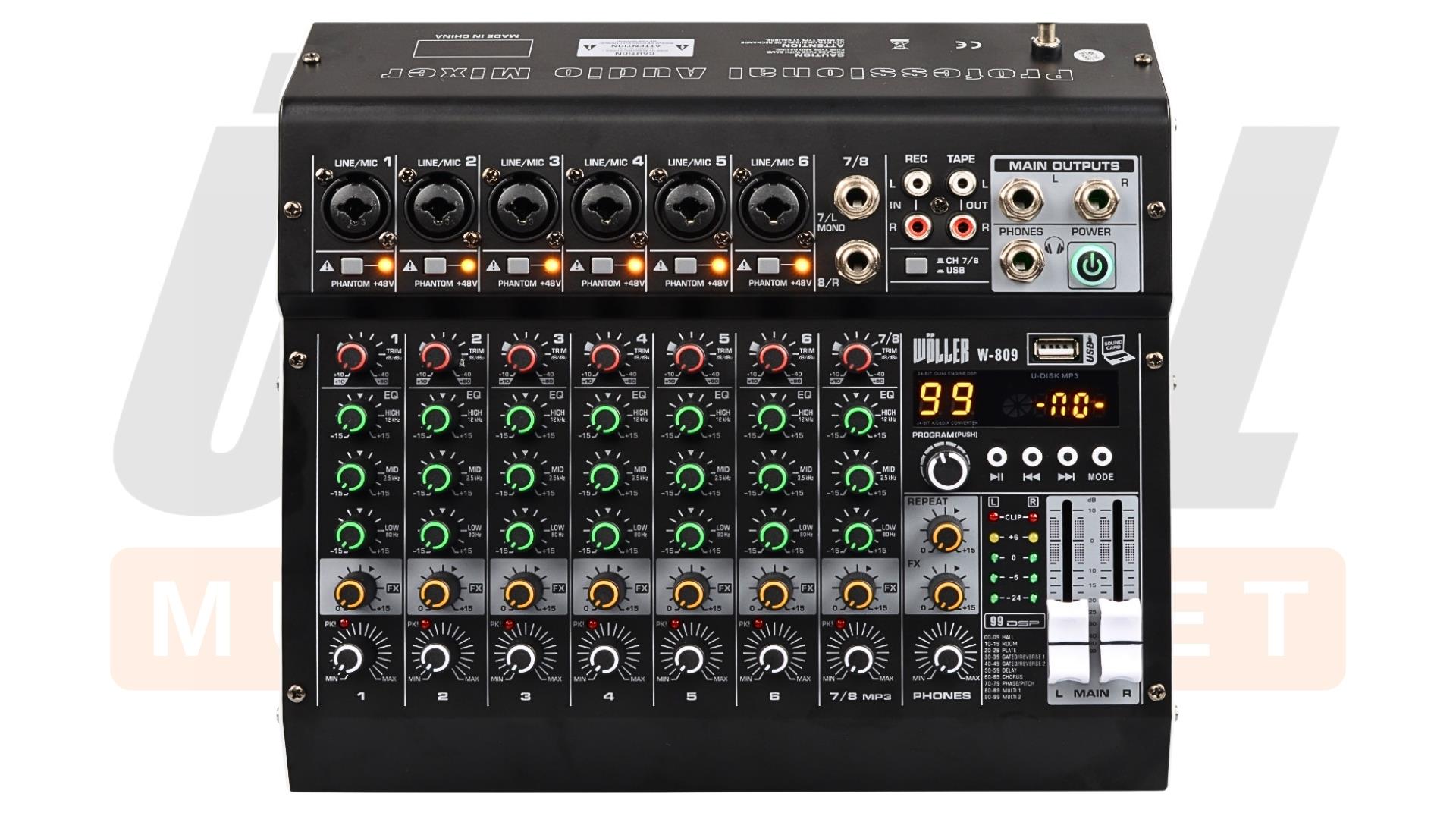 Wöller W-809 8 Kanal Deck Mikser
