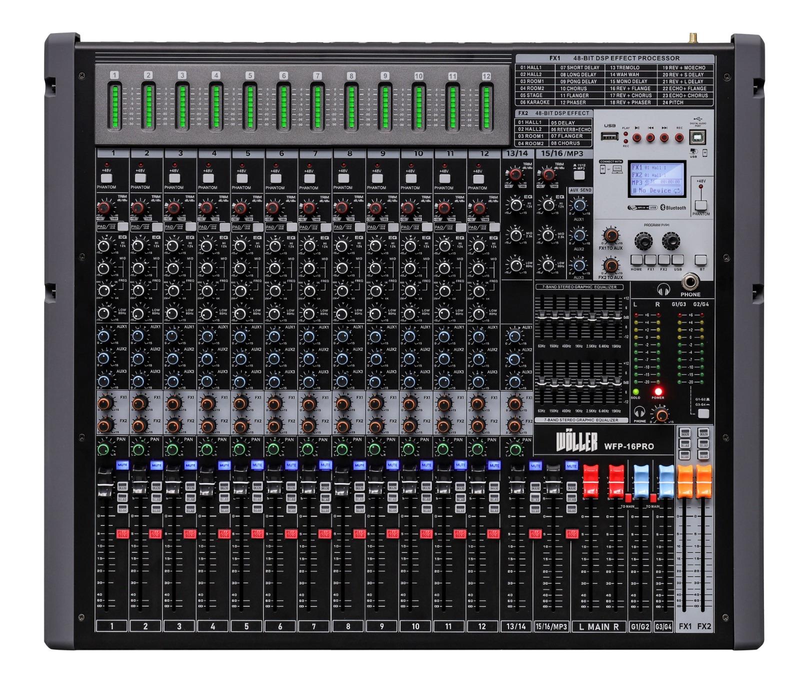 Wöller WFP-16PRO 16 Kanal Power Mikser