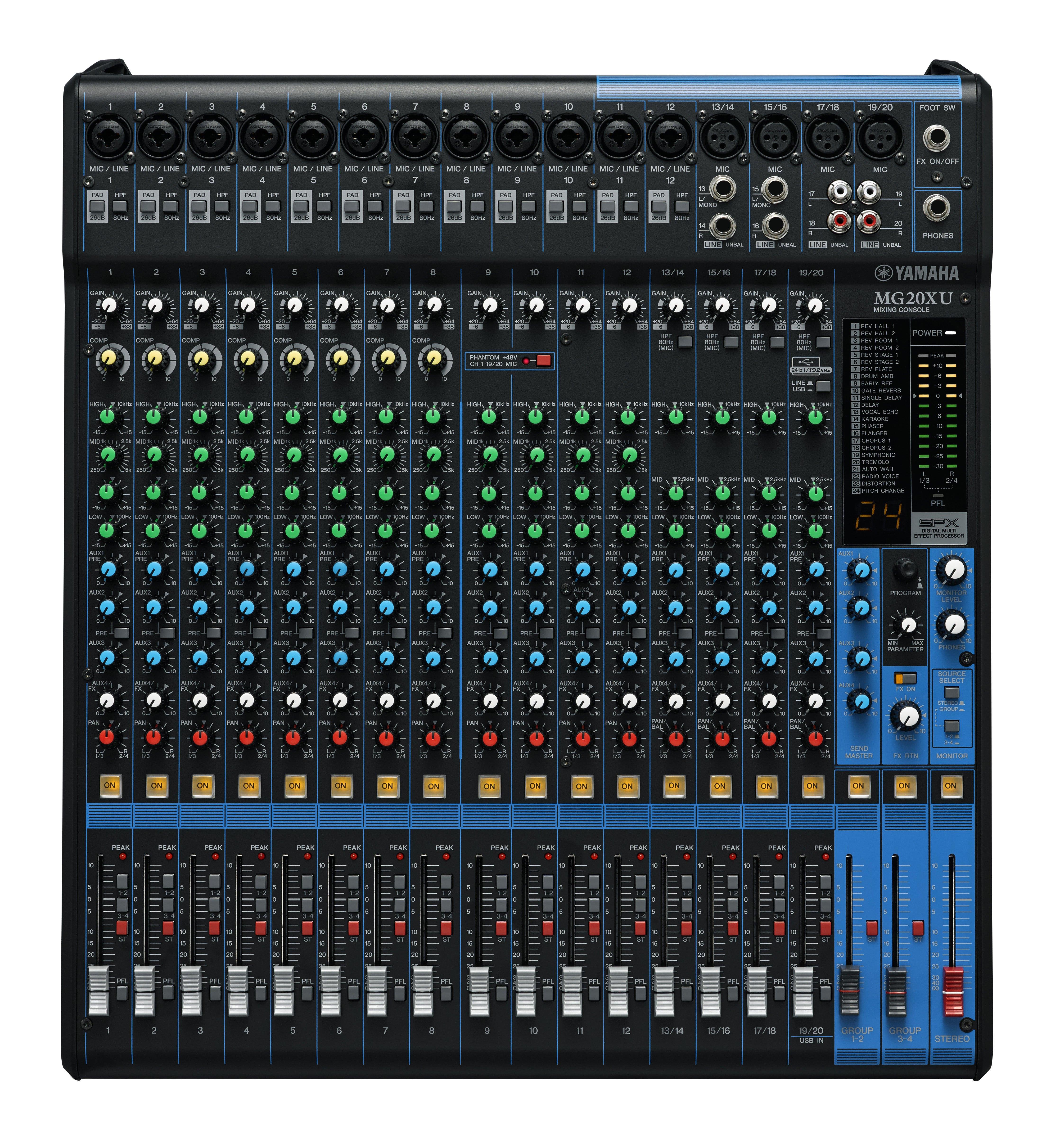 Yamaha MG20XU 20 Kanal Analog Deck Mikser