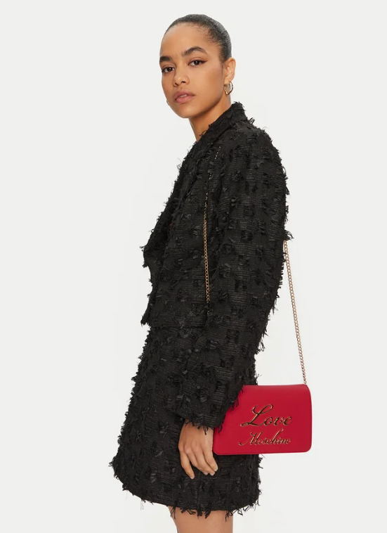 BORSA PU GRS ROSSO+CHAIN BAG - KIRMIZI
