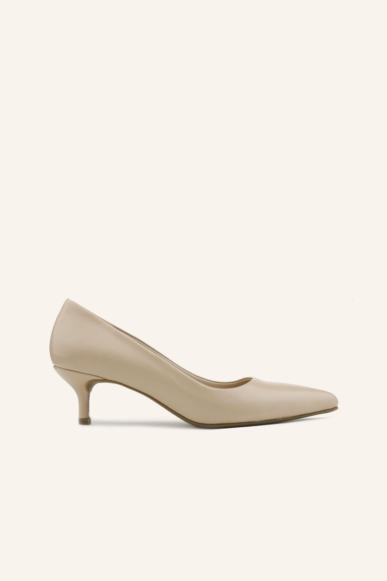 Mini Topuklu Stiletto Ayakkabı - NUDE