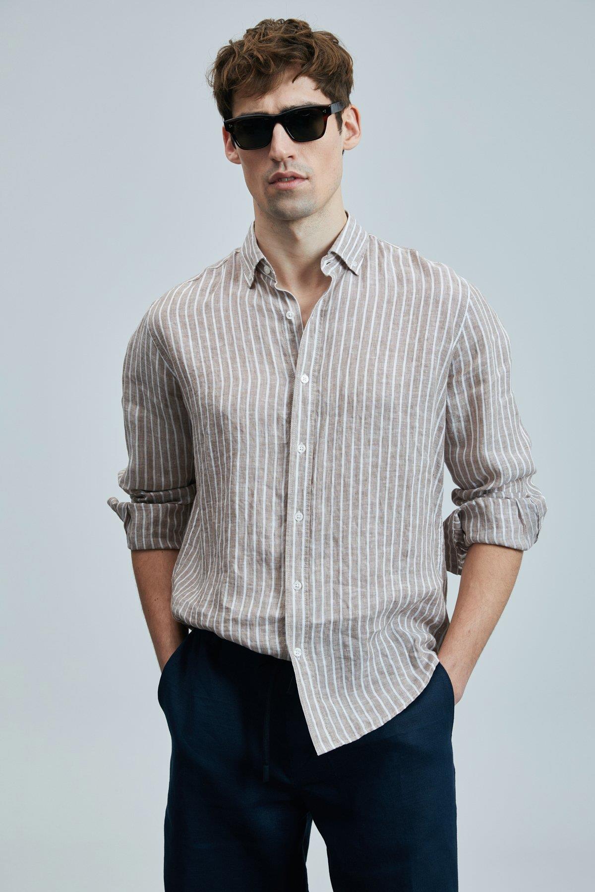 ALFRED erkek gömlek - BEJ