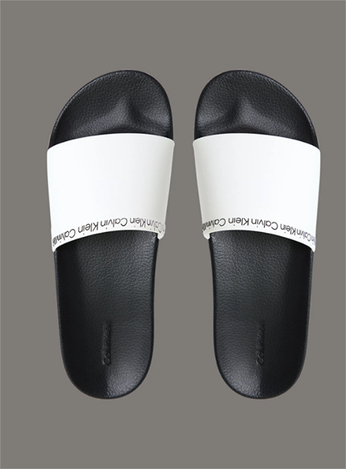 POOL SLIDE RUBBER MEN'S SLIPPERS - WHITE