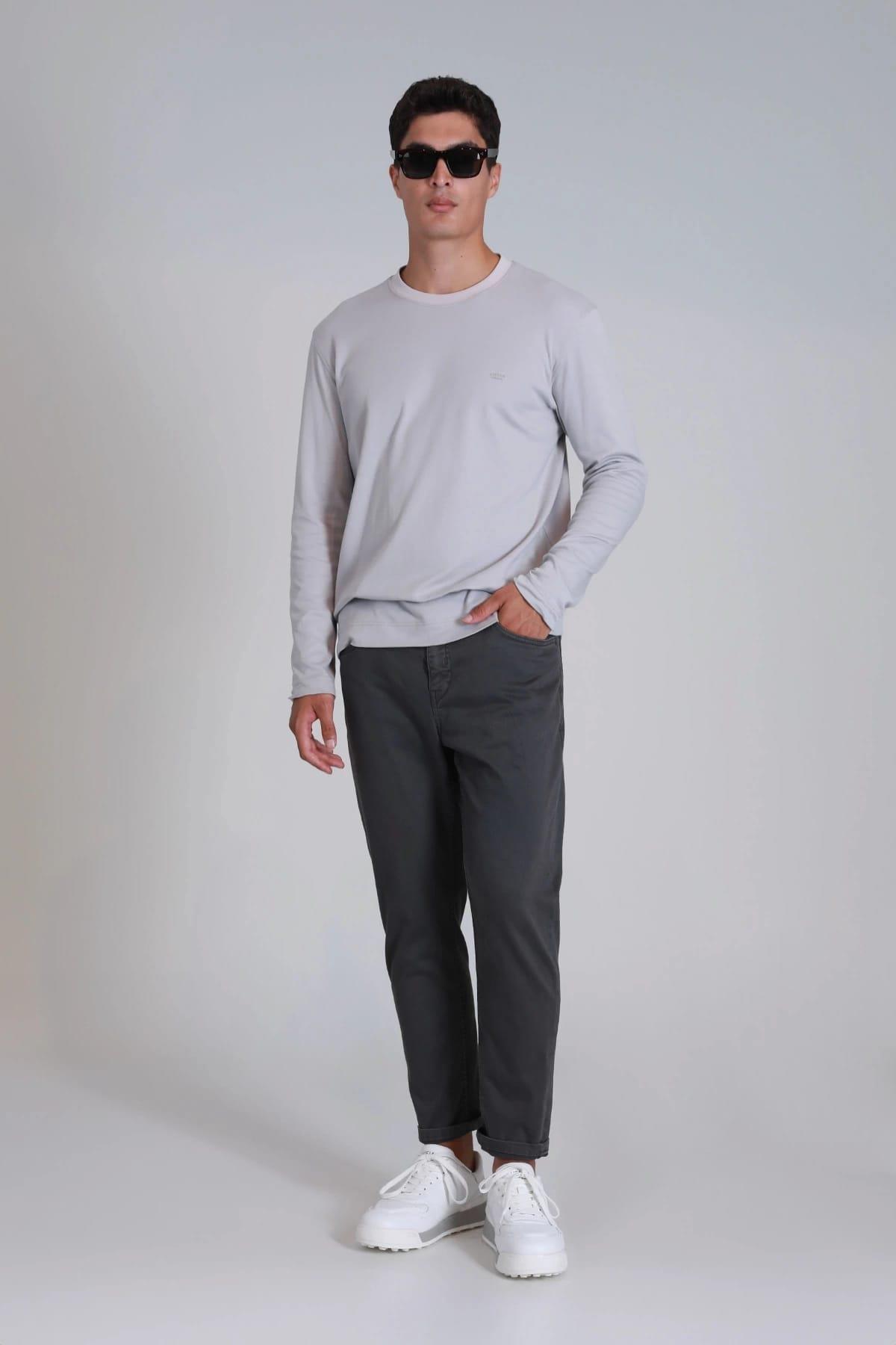 HELT Spor Erkek Chino Pantolon Slim Fit - GREY