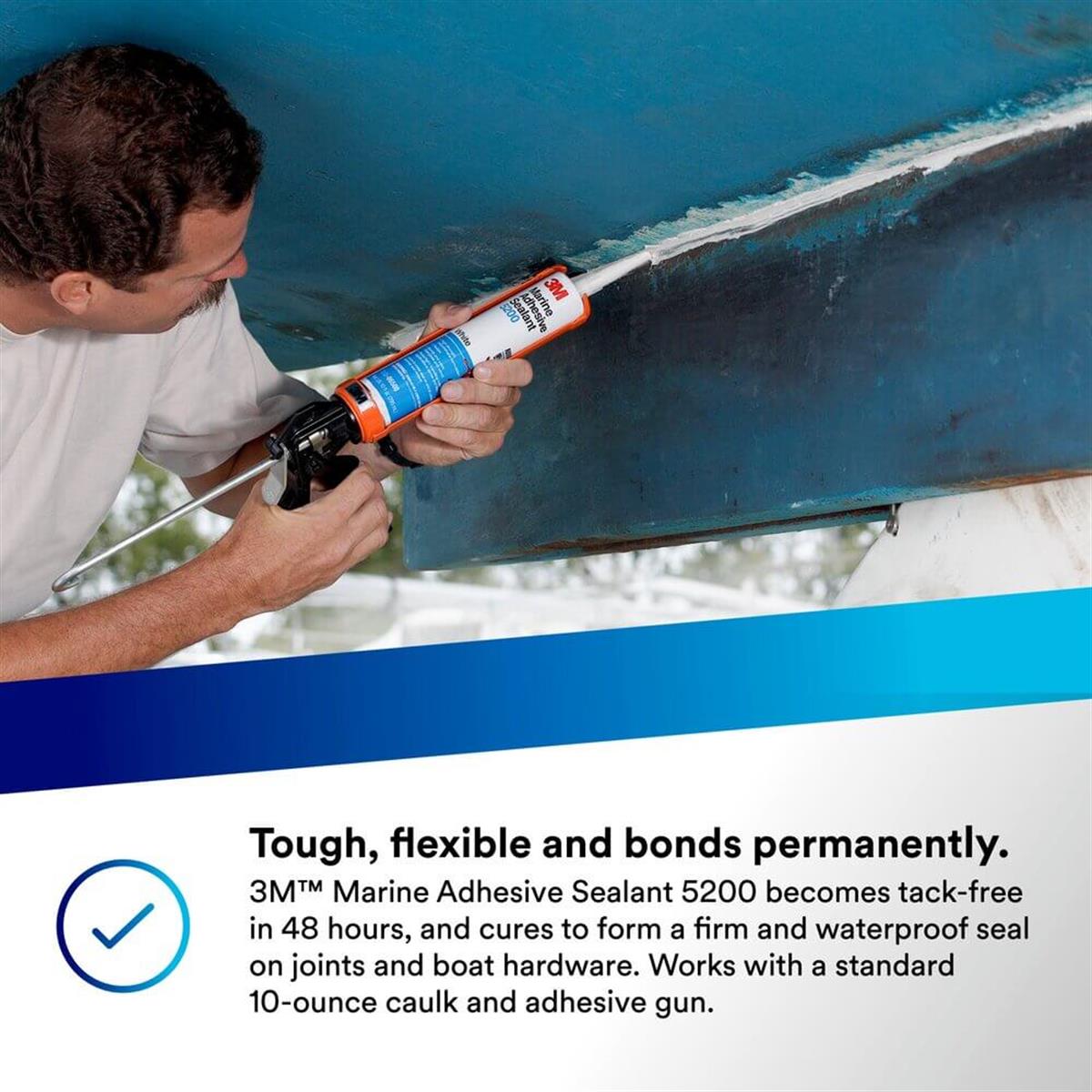 3M™ 5200 Marin Yapışkan Dolgu Macunu, Kızılkahverengi - 295 ml