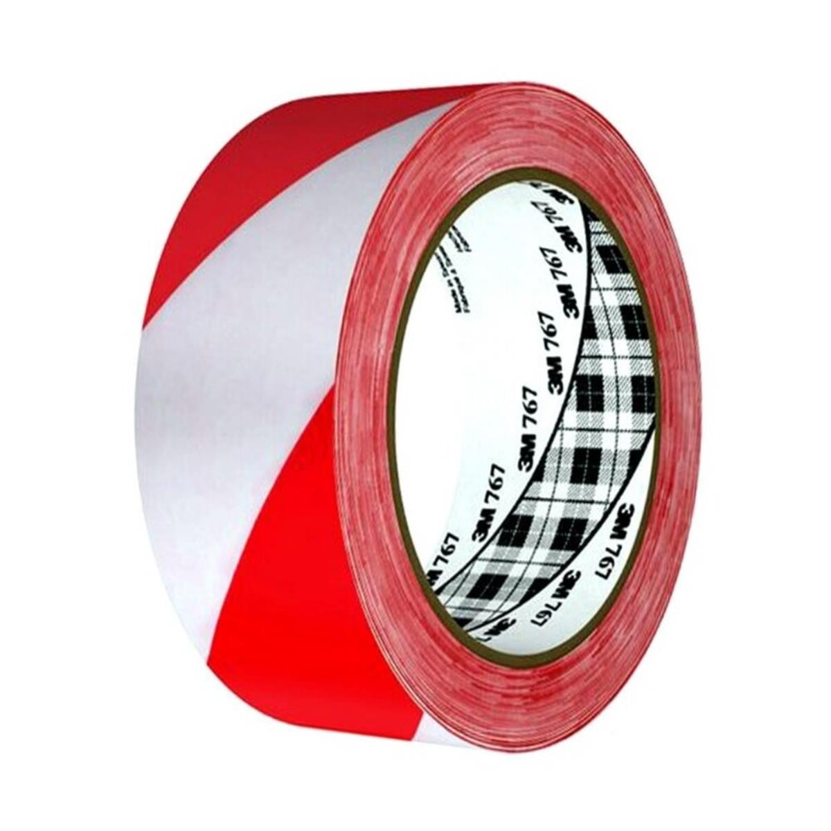 3M™ 767I Genel Amaçlı Vinil Bant, Kırmızı/Beyaz (50mm x 33m)