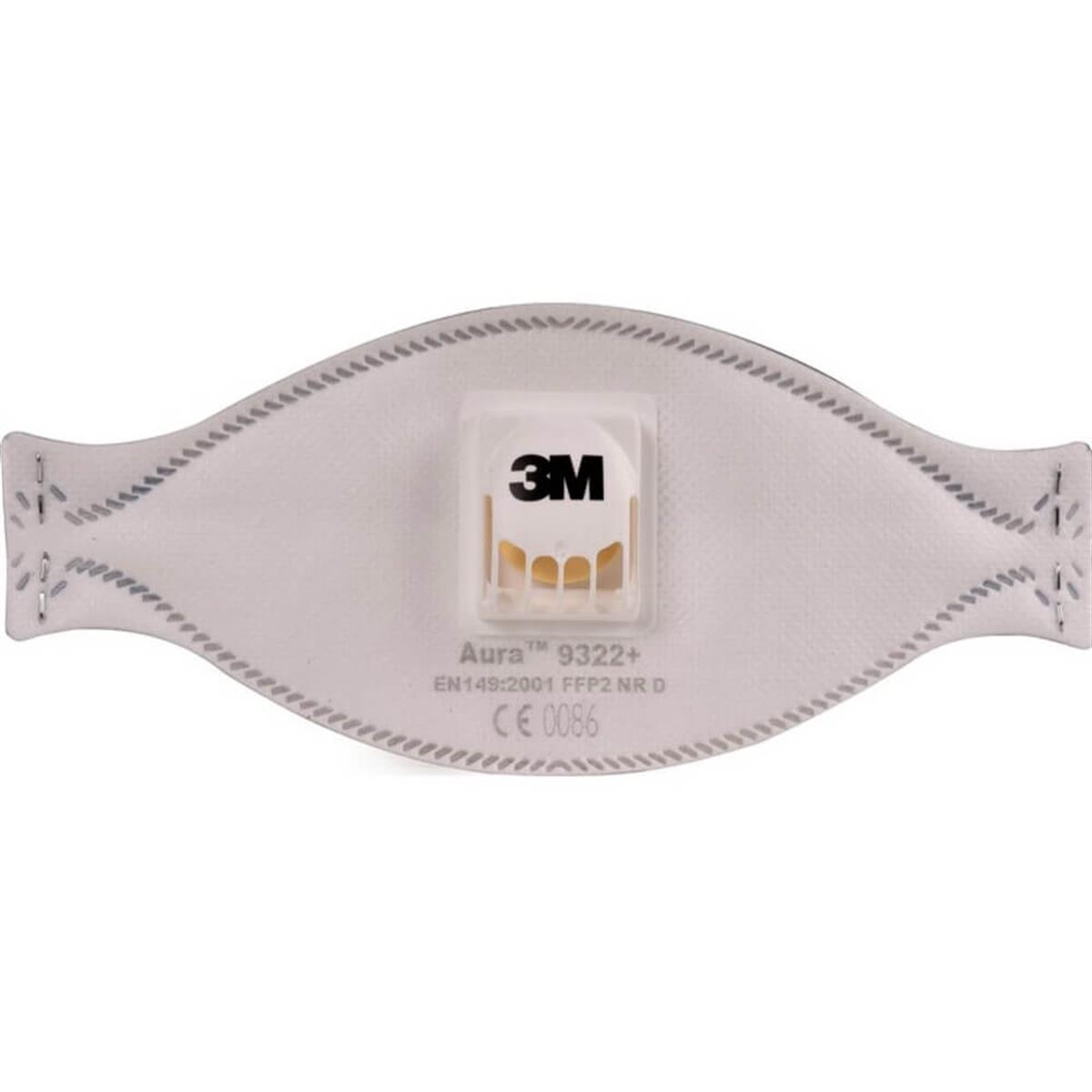 3M™ Aura™ 9322 Ffp2 Ventilli Solunum Koruyucu Maske - 10`lu Paket