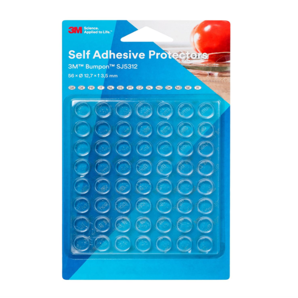 3M™ Bumpon™ SJ5312BL Koruyucu Takoz - 56 adet (12,7 x 3,5 mm)