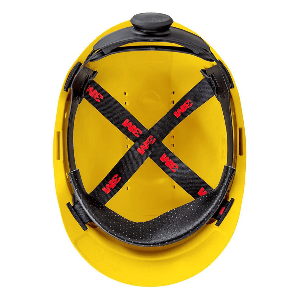 3M™ G3000NUV-GU Sert Başlık, Uvicator, Mandallı, Havalandırmalı, Plastik Ter Bantlı Baret / Sarı