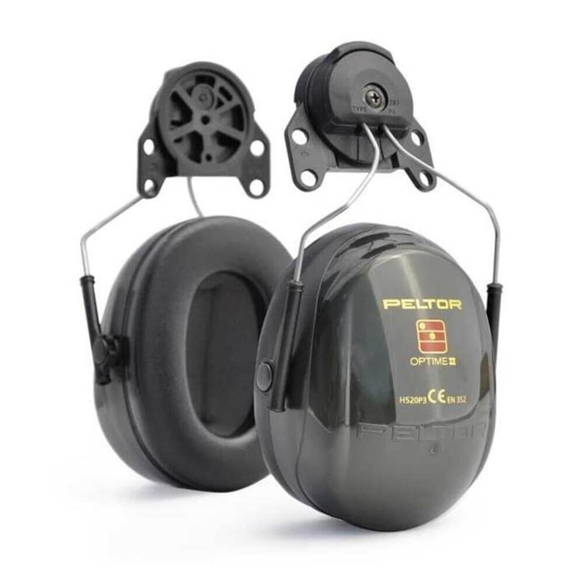3M™ Peltor™ Optime™ II  H520P3E Manşonlu, Barete Takılabilir Kulaklık - Yeşil, 30 dB