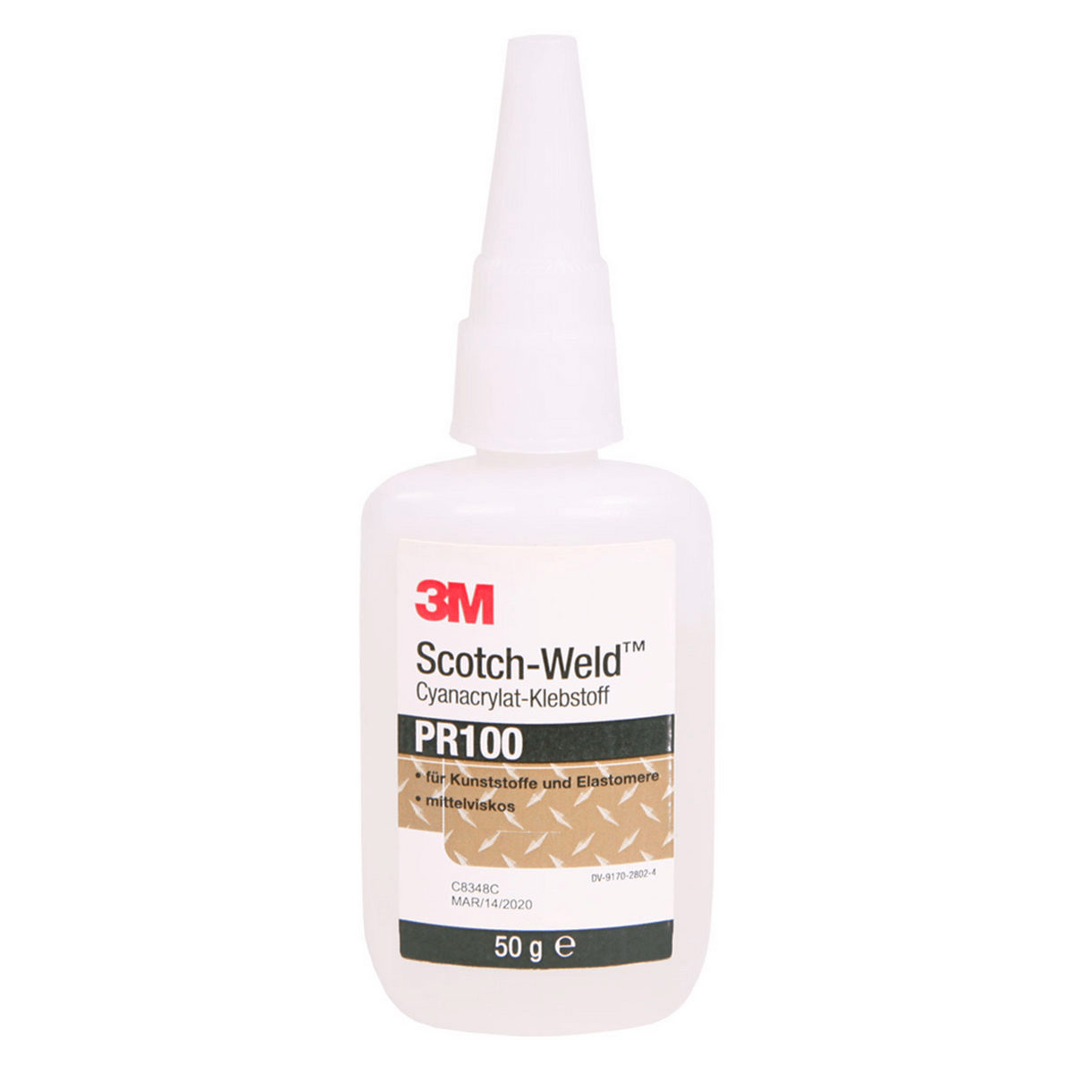 3M™ Scotch Weld™ PR100 Hızlı Yapıştırıcı, Şeffaf - 50 gr