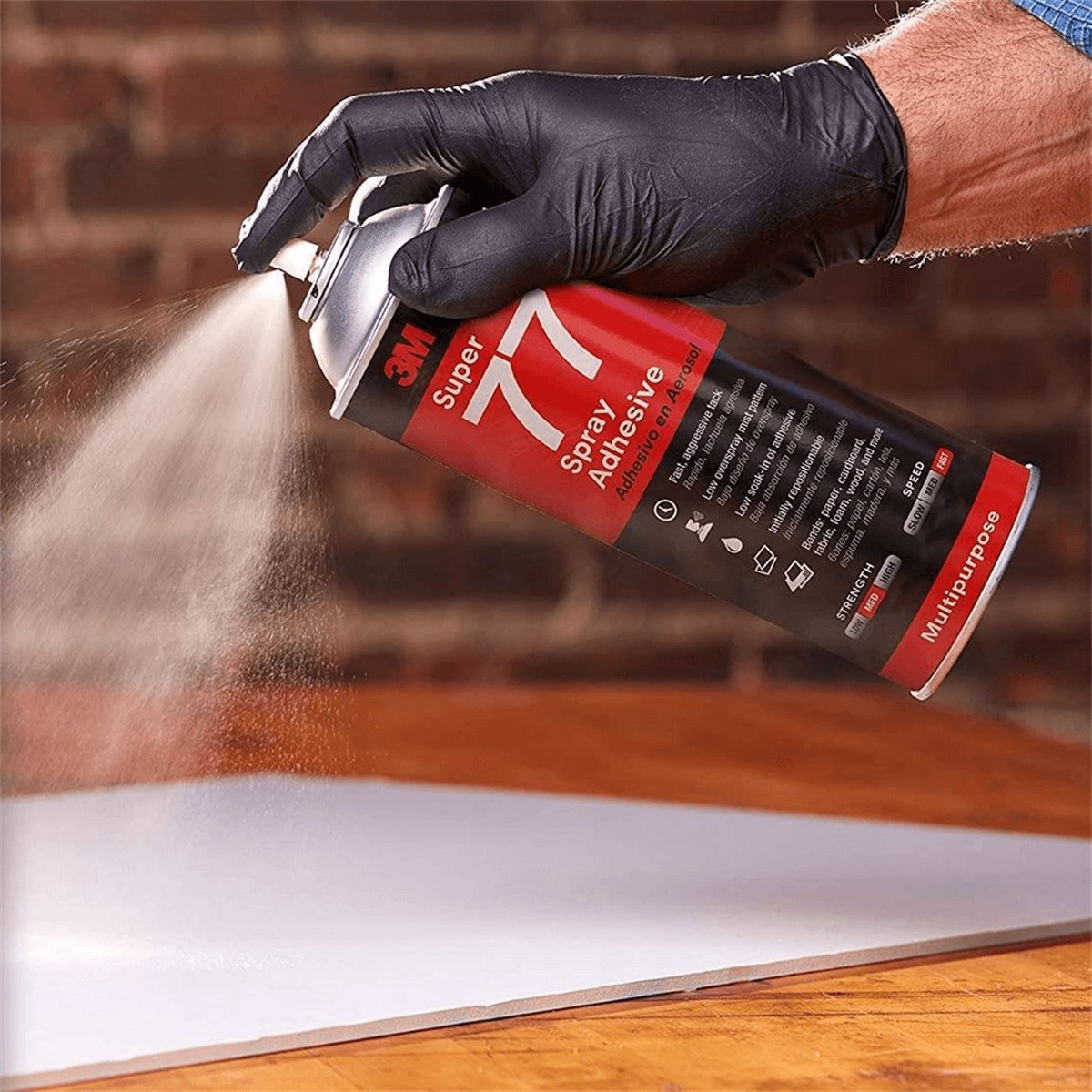 3M™ Sprey 77 Genel Amaçlı Sprey Yapıştırıcı, Şeffaf - 500 ml