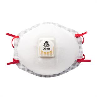 3M™ 8833 FFP3 Valfli Özel Partikül Solunum Maskesi - 10lu Paket