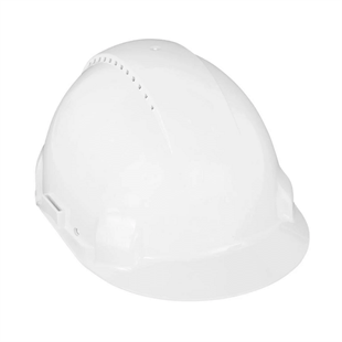 3M™ G3000NUV-VI Sert Başlık, Uvicator, Mandallı, Havalandırmalı, Plastik Ter Bantlı Baret / Beyaz