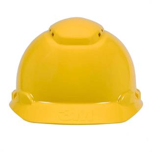 3M™ H-700N-GU Sert Başlık, Mandallı, Havalandırmalı, Plastik Ter Bantlı Baret / Sarı