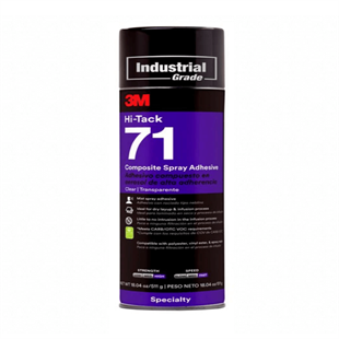 3M ™ Hi-Tack 71 Kompozit Sprey Yapıştırıcı, Şeffaf - 500 ml