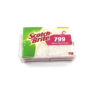 3M™ Scotch Brite™ 799 Hassas Yüzey Temizlik Süngeri (Pembe, 4lü paket)