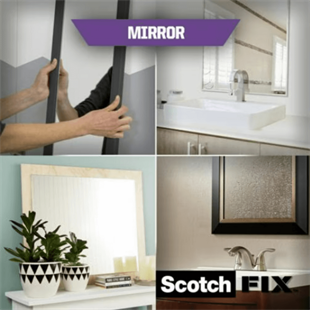 3M™ Scotch-Fix™ Ayna Montaj Bandı - 4496W-1950-P, Max 5 kg (19mm x 5m)