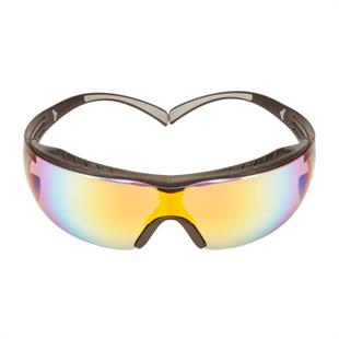 3M™ SecureFit™ 400X SF416XAS-BLK-EU Siyah Çerçeveli Turuncu Aynalı Lens İş Güvenliği Gözlüğü