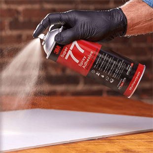 3M™ Sprey 77 Genel Amaçlı Sprey Yapıştırıcı, Şeffaf - 500 ml