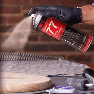 3M™ Sprey 77 Genel Amaçlı Sprey Yapıştırıcı, Şeffaf - 500 ml