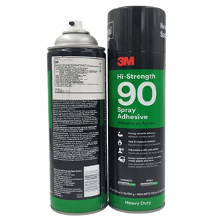 3M™ Sprey 90 Yüksek Dirençli Sprey Yapıştırıcı, Şeffaf - 500 ml
